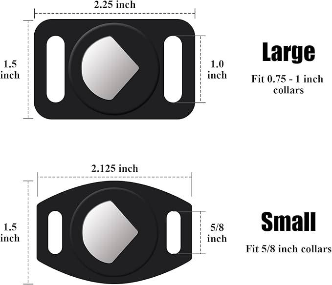 Personalized Engraved Compatible with Airtag Pet Collar Holder,Slide On Compatible with Airtag Case,Adjustable Dog Collar Pet ID Tag,Custom Name Phone for S, M, Large Dogs and Cats (Small Purple)