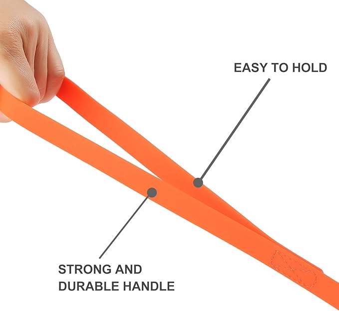 Waterproof Long Leash Durable Dog Recall Training Lead Great for Outdoor Hiking, Training, Yard, Beach and Swimming (Orange, 50ft)