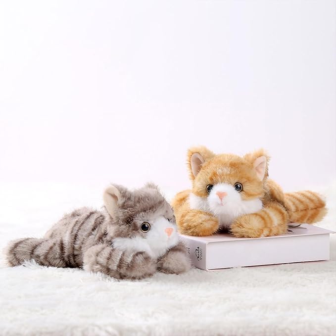 PEACH CAT Cat Stuffed Animal Cute Plushies Small Plush Toys Gifts for Kids Orange