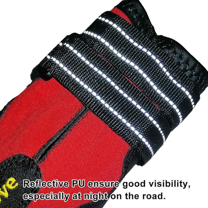 MOKCCI Truelove Dog Boots,Waterproof Pet Shoes with Reflective Straps for Paw Protectors Small Medium Large Dog Summer Winter Snow Outdoor Walking