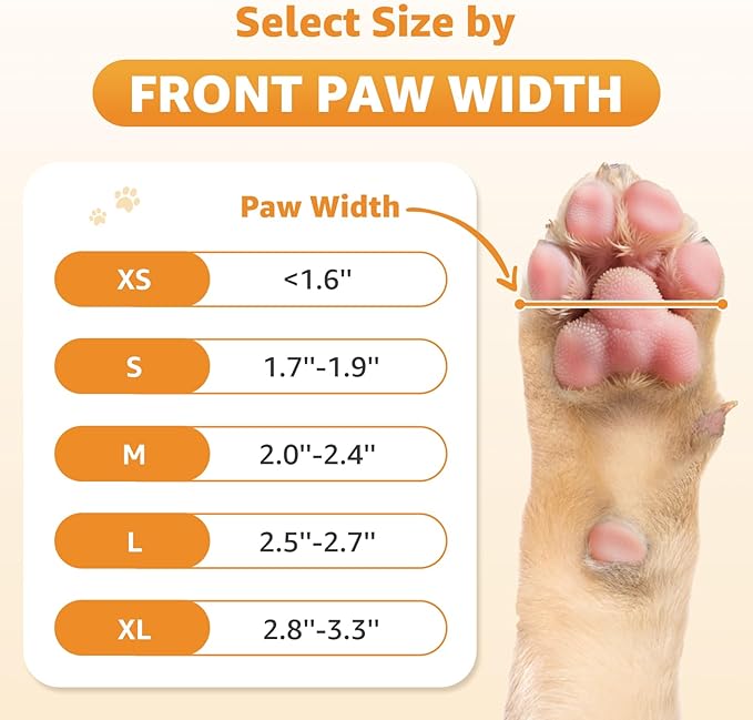 Double Sides Non-Slip Dog Socks to Prevent Licking Paws - Strong Traction for Paw Protector, Senior Dogs, Hardwood Floors, Dog Booties with Grippers - Size Small