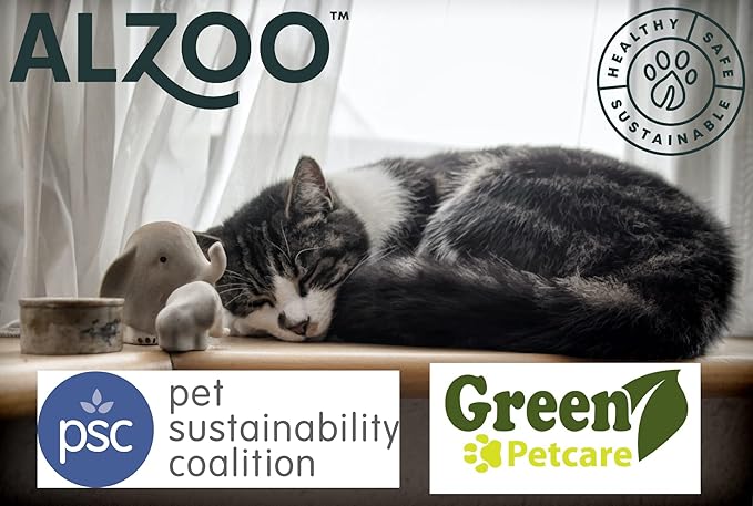 ALZOO Cat Calming Spray - Natural Plant Based Stress & Anxiety Relief, Valerian & Lavadin Blend, No Synthetic Pheromones, Stress and Anxiety Relief During Travel, Vet, Fireworks, Separation