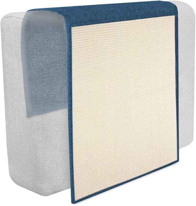 Navaris Cat Scratch Mat Sofa Protector - Natural Sisal Furniture Protector Scratching Pad for Cats - Scratch Carpet for Bed, Chair