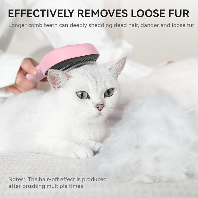 Aumuca Cat Brushes for Indoor Cats, Cat Hair Brush for Shedding, Cat Brush for Long or Short Haired Cats, Cat Grooming Deshedding Brush for Dog Kitten Horse Massage Removes Loose Fur