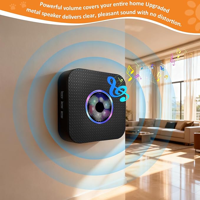 Ownpets Smart Dog Door Bell, Wireless Doorbell for Potty Training to Go Outside,1000Feet Range, Waterproof Touch Button, 55 Melodies