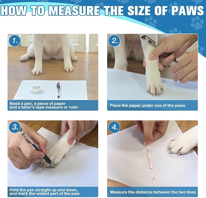 EXPAWLORER 6Pcs Anti Slip Dog Socks to Prevent Licking Paws, Dog Shoes for Hot Pavement, Double Sides Dog Boots & Paw Protectors Booties for Hardwood Floors with Grippers Small Medium Large Senior Dog