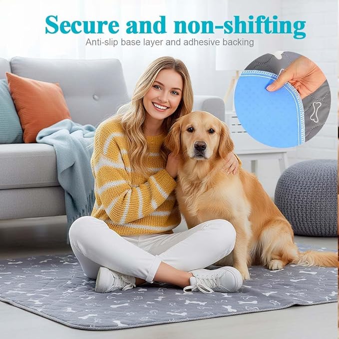 Puppy Pad Pee Pads, 2026 New Reusable Puppy Pads with Pheromones, Washable Pee Pads for Dogs & Cats, Durable Leak-Proof & Anti-Slip Pet Training Pads for Home & Travel (B, S)