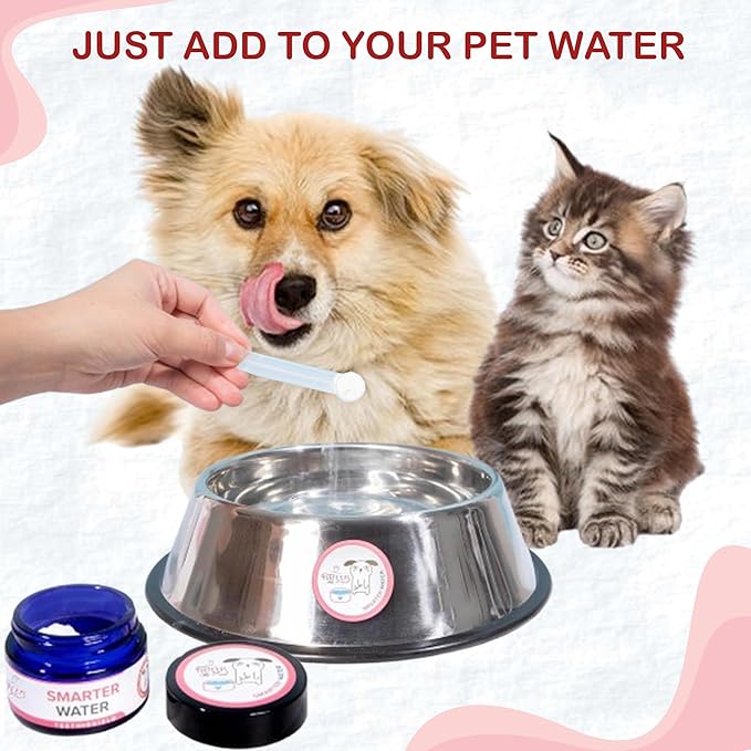 Furpeeps Dog & Cat Dental Care Powder Water Additive – 45 Servings, Dog Breath Freshener, Natural Plaque & Tartar Remover, No-Brush Oral Hygiene for Puppies, Seniors & Multi-Pet Homes, Vet Recommended