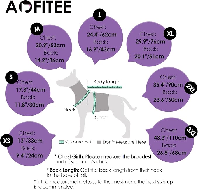 AOFITEE Dog Coat, Warm Dog Winter Coat for Small Dogs, Reflective Turtleneck Dogs Jacket with Harness Built in, Waterproof Windproof Pet Fleece Vest Snow Jacket for Cold Weather, Purple S