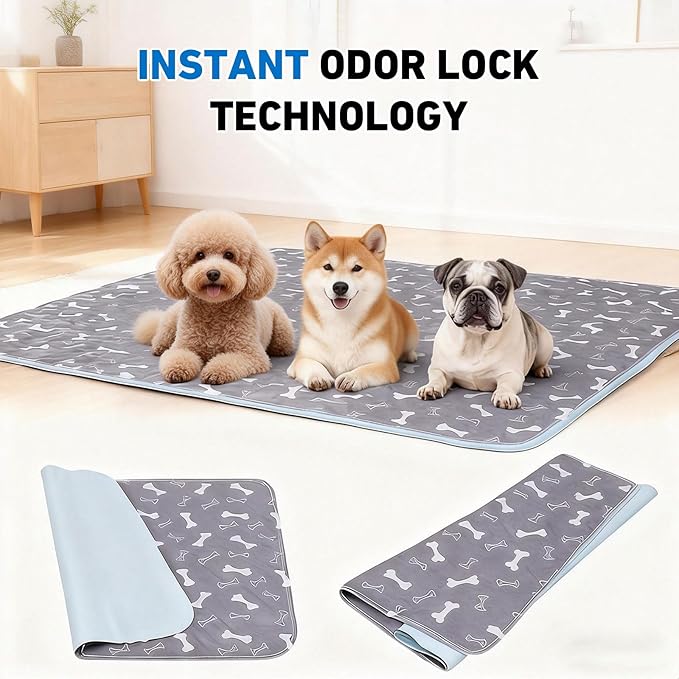 Puppy Pee Pads for Dogs,Washable Pee Pads for Dogs with Pheromones,Reusable Puppy Pads Washable for Dogs & Cats, Washable,Durable Leak-Proof & Anti-Slip Pet Training Pads for Home & Trave(M,Brown-2)