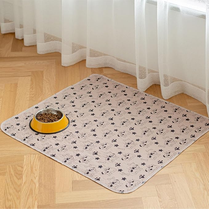 Puppy pad Pee Pads for Dogs, 2026 Upgraded Washable Puppy Pad with Pheromones, PuppyPad Pee Pad - Leak & Odor Proof, Non-Slip Base, Easy to Clean & Reusable (Brown, M: 27.6" × 31.5")