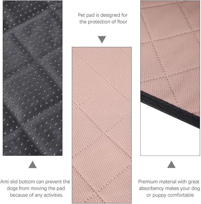 Luxshiny Reusable Absorbent Pet Urine Mat Dog Training Pad with Anti-Slip Breathable Material for Cats and Dogs Eco-Friendly Cushion for Indoor Potty Training and Floor Protection