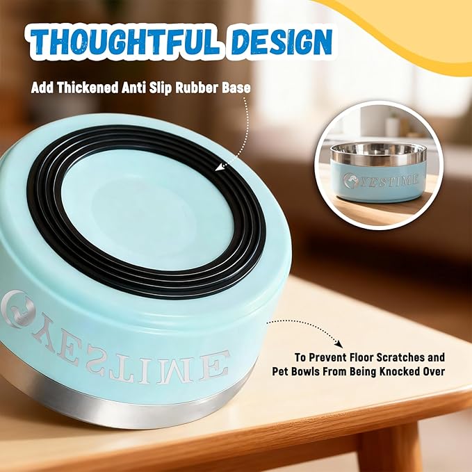 Personalized Dog Bowl with Name,Customized Steel Stanless Pet Water Bowls for Both Cat & Dog,Customized Gifts for Your Aadorable Furry Friend (Black)
