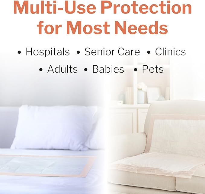 McKesson Underpads Disposable Bed Pads 30" x 36" [40 Count], Heavy Absorbency, Ultra Incontinence Chux Pads for Adults, Elderly, and Baby, Pee Pads