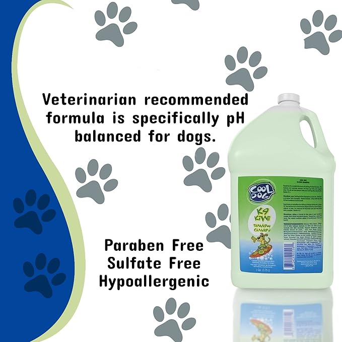 Pet Silk Cool Dog K-9 Kiwi Cucumber Shampoo, 128 Ounce
