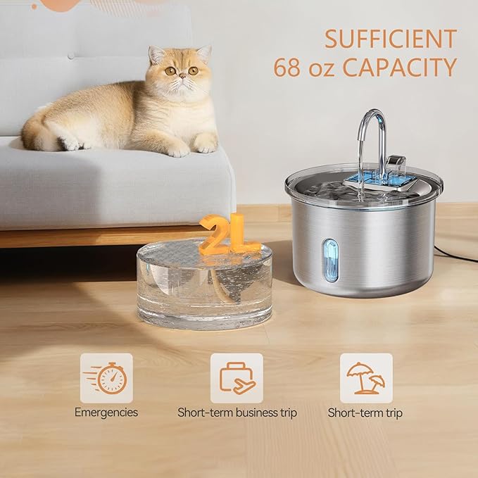 Automatic Pet Cats Water Fountain Dispenser for Dog Waterer Drinker Feeders Bowl Container Feeding Supplies Water Fountain