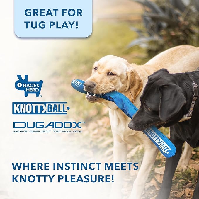 Race&Herd KnottyBall Snuffle Ball for Dogs, Interactive Dog Puzzle Toy for Dogs, Stimulating Dog Toys for Boredom, Treat Puzzle Toys for Dogs Enrichment, Snuffle Treat Dispensing Smart Dog Toys