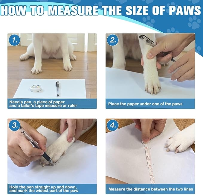 EXPAWLORER 6Pcs Anti Slip Dog Socks to Prevent Licking Paws, Dog Shoes for Winter, Double Sides Dog Boots & Paw Protectors Booties for Hardwood Floors with Grippers Small Medium Large Senior Dogs, M