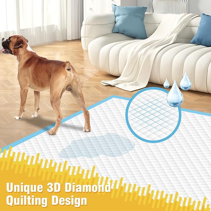 Dog Pee Pads Extra Large 30x36in 50 Counts, XXL Puppy Pads, Large Pee Pads for Dogs, Disposable Urine Dog Pads Doggie Pads, Thicken Pet Pads for Dogs Cats Rabbits