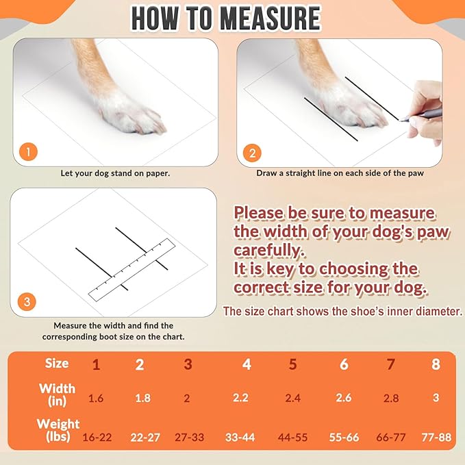 Lukovee Dog Shoes - Waterproof Warm Fleece Lined Dog Booties for Small Medium Large Dogs, Non-Slip Adjustable Dog Boot for Winter Cold Weather (GY,Size 4)