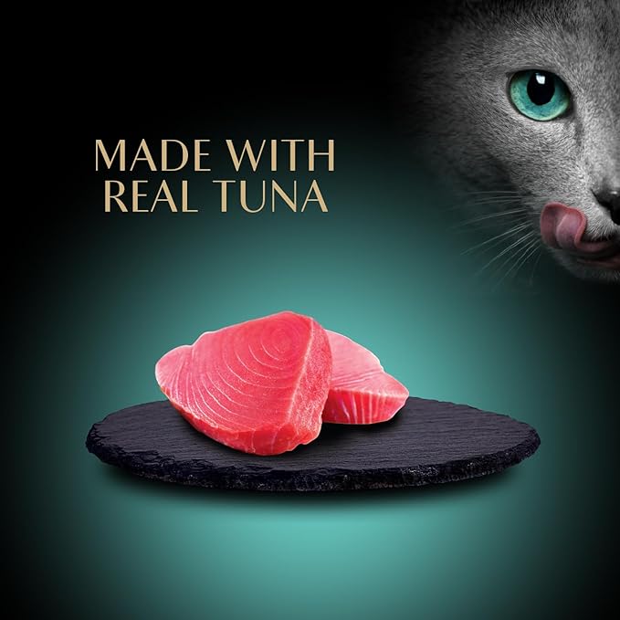 Sheba Premium Puree Cat Treats Lickable Seared Tuna Flavor, 0.49 oz. Tubes, 4 Count (Pack of 11) – Total 44 Count