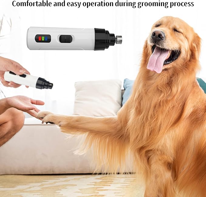 Nail Grinder, 2025 New Dog Nail Trimmer, USB Rechargeable Pet Nail Grinder, Dog Nail Trimmers, Electric Dog Nail Clippers, Pet Paws Grooming Smoothing Tool (1 Set)