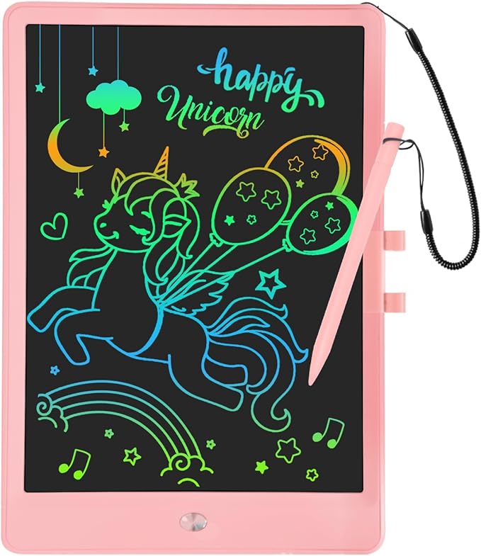 PYTTUR LCD Writing Tablet for Kids 10 Inch Reusable Drawing Tablets for Kids Colorful Writing Board Electronic Drawing Board Educational and Learning Toys for 2-4 Year Old Boys