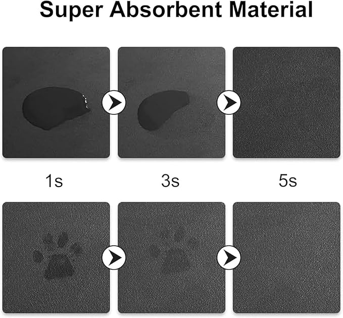 Doberman Food Mat for Floors Waterproof,Quick Dry Anti-Slip Dog Bowl Mats for Food and Water,Pet Feeding Mats,Pet Placemat for Messy Drinkers to Protect Floors,Pets Supplies 17.72×11.81in