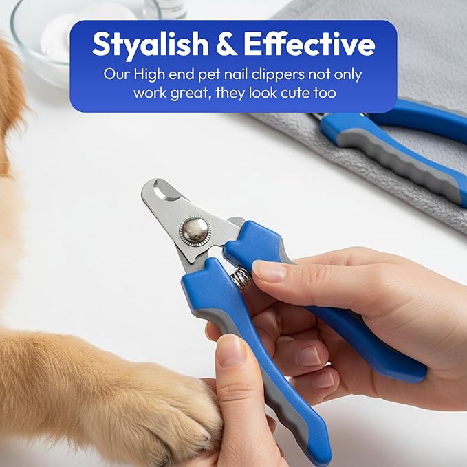 BPG Pet Grooming Tools for Dogs & Cats- 3 Piece Dog Grooming Kit, Pet Nail Care Kit, Nail Grinder, Clippers and File- Precision Trimming Perfect at Home Grooming Set