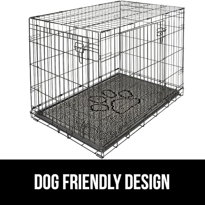 GORILLA GRIP SOAKSTOPPER Dog Door Mat, 36x24 Machine Washable Rug Absorbent Doormat Captures Moisture Mud Dirt, Quick Dry Soft Chenille Entryway Rugs Indoor Entrance Mats for Dog Paws, Paw Gray