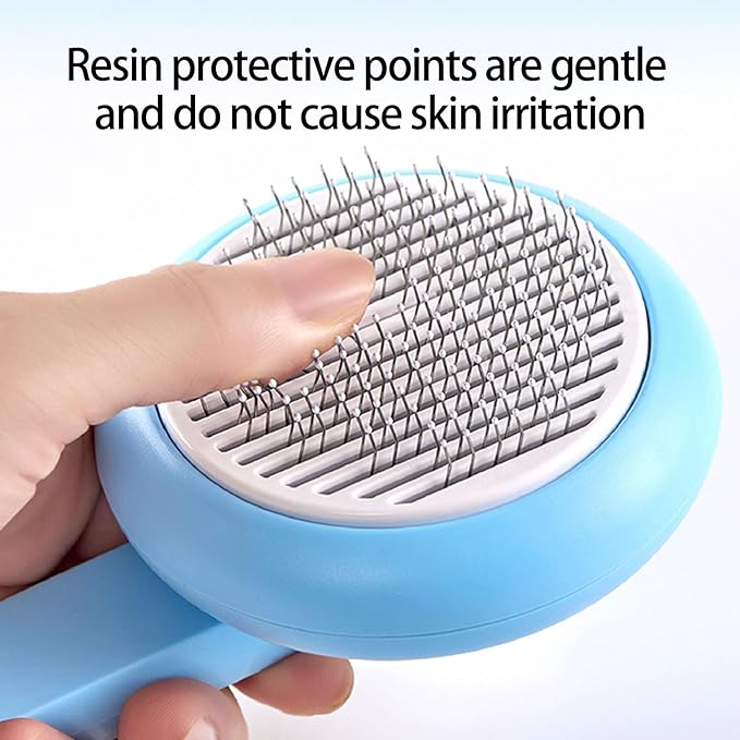 ABS Pet Deshedding Brush with Massage Cats Grooming Comb for Shed Control & Smooth Coat Care Selfcleaning Cats Grooming Tool