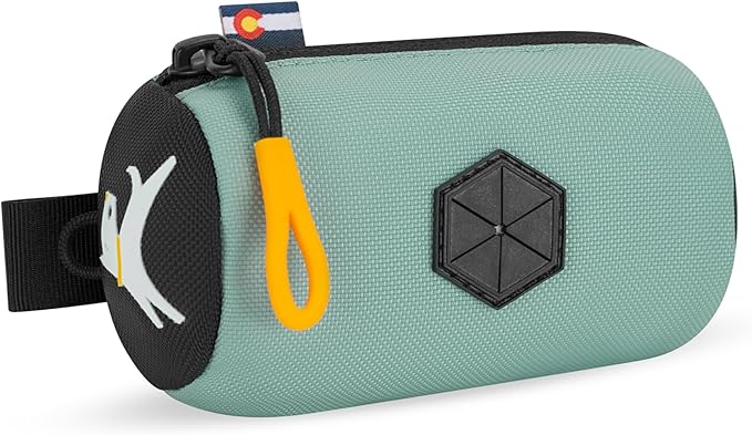 OllyDog Scoop Pick Up | Dog Poop Bag Holder | Lightweight & Water-Resistant Dispenser | Leash Attachment for Hands-Free Carry | Fits Standard Waste Bag Rolls (Surf)