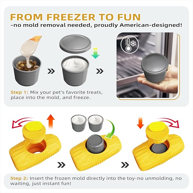 Interactive Dog Toys for Aggressive Chewers, Indestructible Dog Chew Corn Stick Enrichment Toy for Large Medium Dogs, Frozen Dog Treat Holder for Boredom to Keep Them Busy, Reduce Anxiety