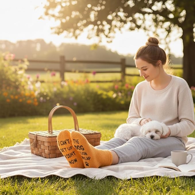 HAPPYPOP Dog Socks for Mom Dad - Dog Lovers Gifts for Women Men, Pet Lover Christmas Gifts