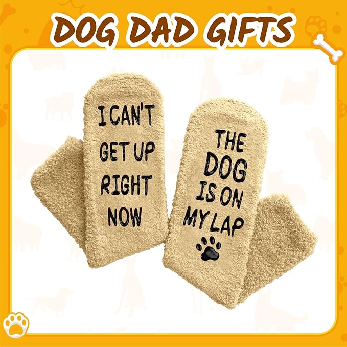 HAPPYPOP Dog Socks for Mom Dad - Dog Lovers Gifts for Women Men, Pet Lover Christmas Gifts