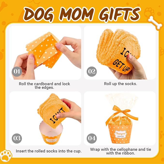 HAPPYPOP Dog Socks for Mom Dad - Dog Lovers Gifts for Women Men, Pet Lover Christmas Gifts