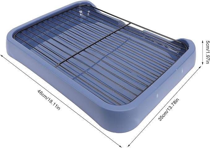 Acouto Dog Potty Pad Holder Tray - Dog Potty Tray Removable Indoor Training Toilet Portable Puppy Pad Holder with Grille Small and Medium Dogs - Puppy Litter - Pet