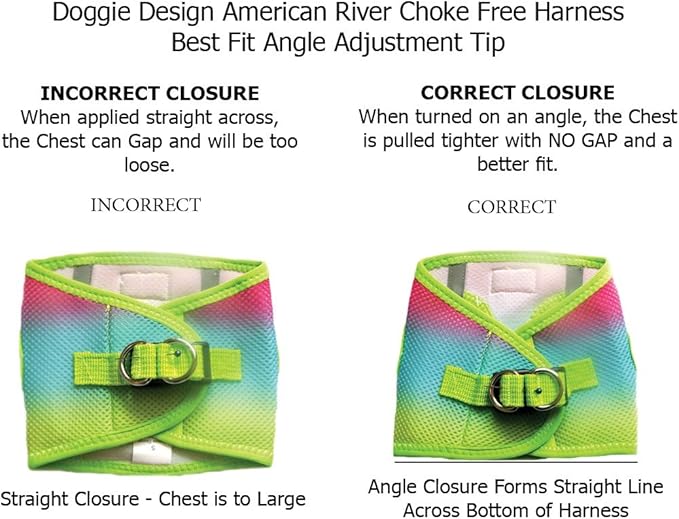 Doggie Design No Choke Dog Harness - Simple Step-in and Go Dog Vest for Small, Medium, and Large Breeds - Breathable Mesh Polyester Pet Harness - Northern Lights - L