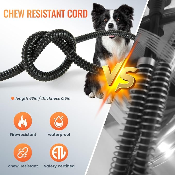 Heated Water Bowl for Outdoor Dogs Cats, 3.5L / 120oz Large Heated Pet Water Bowl with Chew Resistant Power Cord, Thermal-Bowl No-Freeze Heated Dog Water Dish for Winter, Rabbit Chicken Duck Bird Use