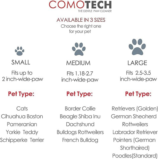 Professional 7 in 1 Dog Paw Cleaner for Dogs & Cats - Includes 1 Portable Paw Washer, 1 Bath Brush, 2 Dog Toothbrushes and 3 Absorbent Towels Note: Fits Paws 1.5 to 2.5 Inches Wide (Medium, Pink)