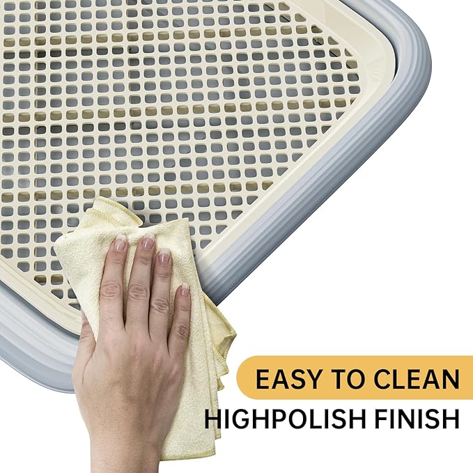 Dog Potty Tray, 23.6"x17.7" Indoor Pet Pee Pad Holder,Puppy Training Holder,Bathroom Dog Litter Box, Pet Toilet for Small and Medium Dogs,Housebreaking Supplies, Pet Products (Green)