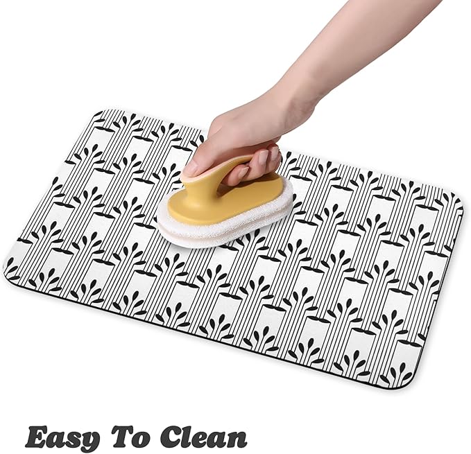Bohemia 16 * 24 inch Dog Cat Pet Feeding Mats - Waterproof, Absorbent, for Food and Water Bowls