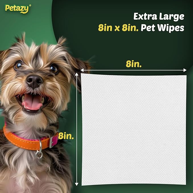 400 Dog Wipes for Paws and Butt Ears Eyes | Chamomile Pet Wipes for Dogs | Lavender Scented Dog Wipes Cleaning Deodorizing | Extra Thick Paw Wipes for Dogs Cats Pets | 4 Bonus Glove Wipes