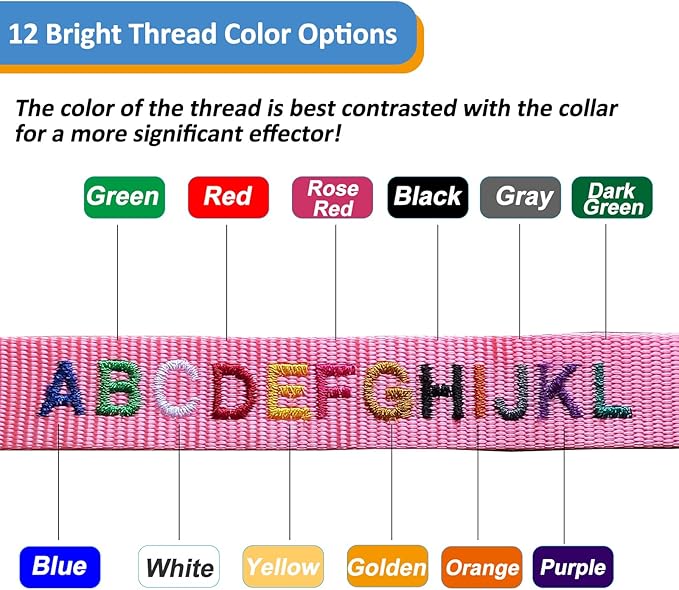 Personalized Cat Collars, Embroidered with Pet Name and Phone Number, Adjustable Nylon Breakaway Safety Release Buckle ID Collar,Custom Text with Bell for Cat or Kitten,Red