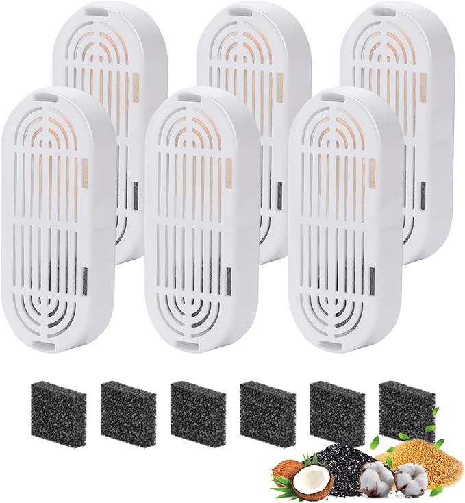 CEESC 6 Packs Replacement Filters and 6 Packs Sponges for 135oz/4L, Cat Water Fountain 312-B