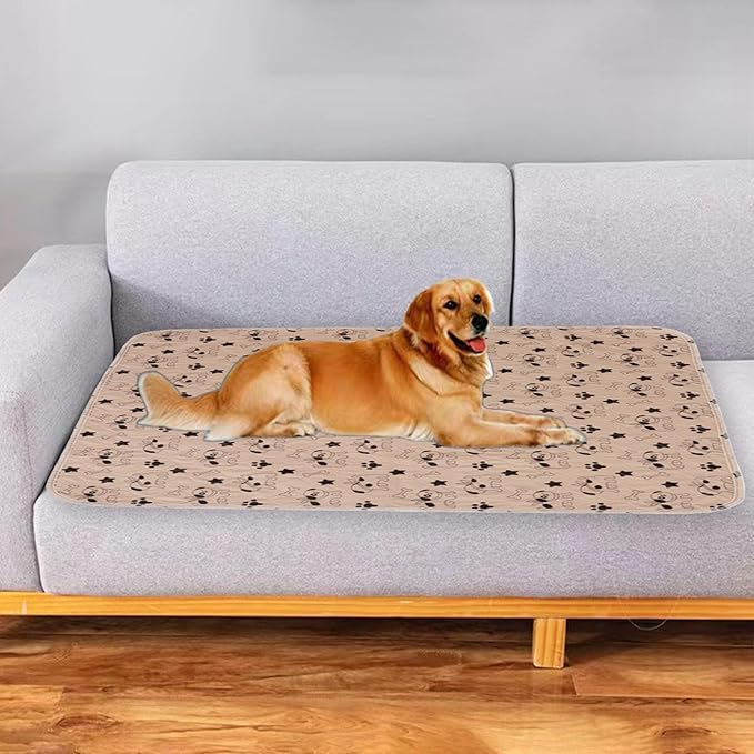 Puppy pad Pee Pads for Dogs, 2026 Upgraded Washable Puppy Pad with Pheromones, PuppyPad Pee Pad - Leak & Odor Proof, Non-Slip Base, Easy to Clean & Reusable (Brown, L: 31.5" × 35.4")
