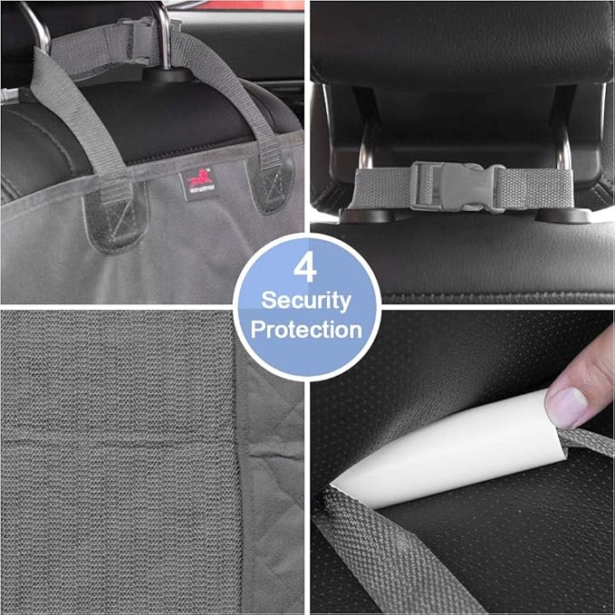 HONEST OUTFITTERS Dog Car Seat Cover 2 Pack, Waterproof Front Seat Car Cover for Cars, Trucks, and Suvs, Pet Front Cover for Cars, Nonslip Dog Seat Cover Grey