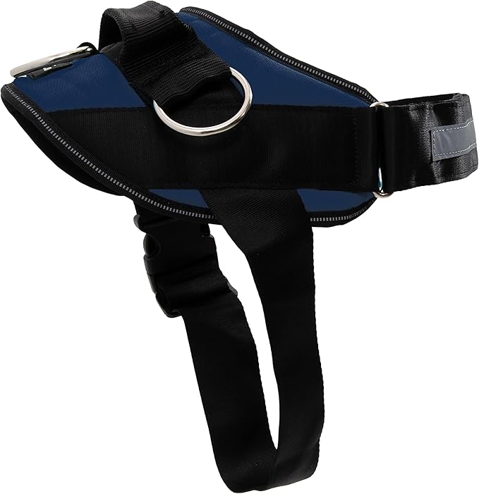 ShawnCo Essential Dog Harness, No-Pull Pet Vest with 3 Leash Clips, No Choke, Reflective, Adjustable and Padded, for Easy Walking and Training for Small, Medium and Large Dogs (Pacific Blue, XL)
