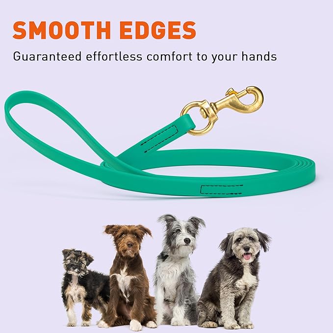 Viper K9 Biothane Working Dog Leash Waterproof Lead for Tracking Training Schutzhund Dog Sport and Search - Odor-Proof Long Line with Solid Brass Snap for Puppy Medium and Large - Water Friendly