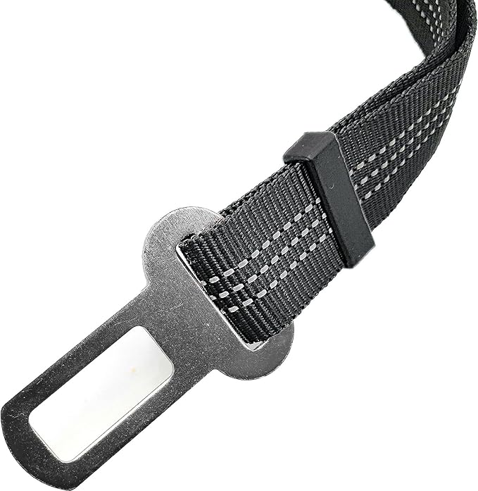 Yiaizhuo 2 Dog Seatbelt Seat Belt Car Harness Leash Travel Accessories Bungee Anti Shock Pet Cat Adjustable Lead Clip Safety Seats Belts Black